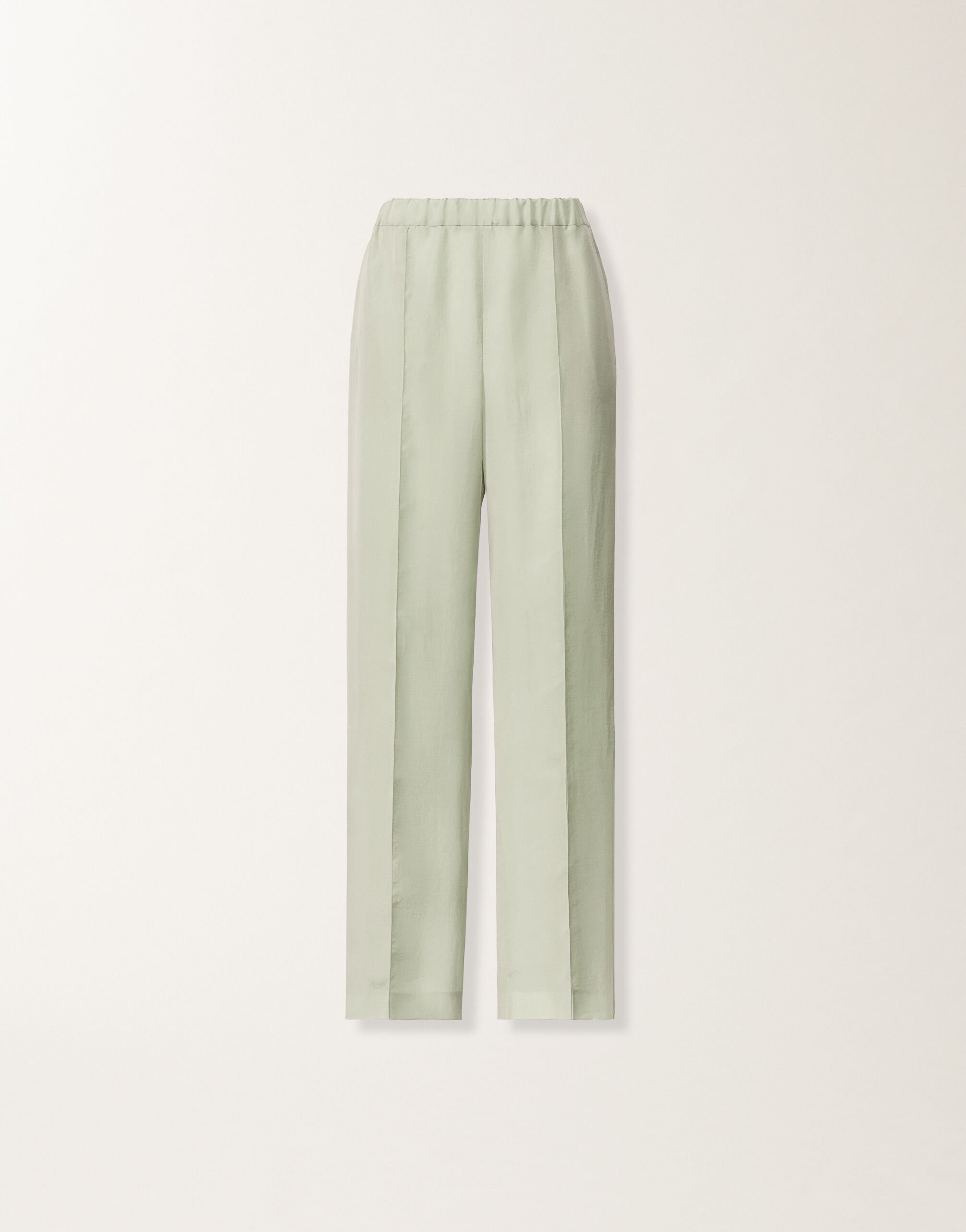 Fabiana Filippi Gubbio jogging pants in fluid fabric, Ghirri green Ghirri Green PAD266F322L7850000