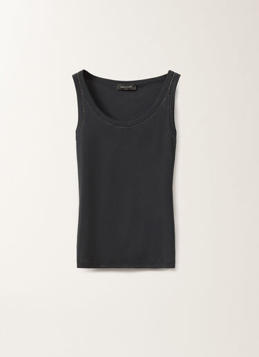 Fabiana Filippi Jersey vest top, midnight blue BLUE JED265F150L1800000
