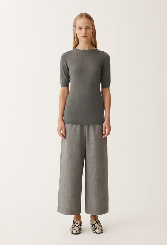 Fabiana Filippi Cashmere and silk sweater, granite GREY MAD265F001N9070000