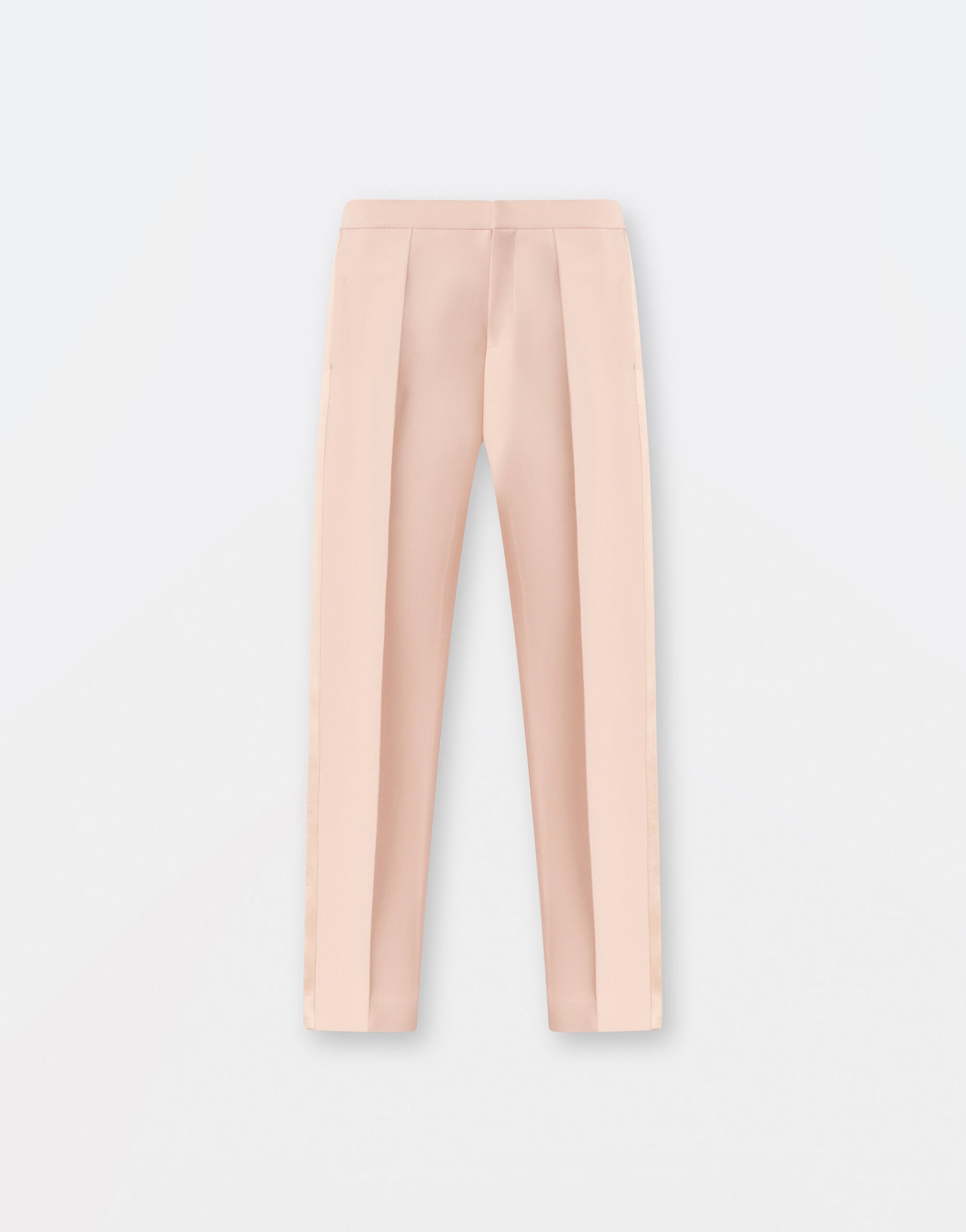 Fabiana Filippi WOOL SILK REGULAR FIT TROUSERS WITH DUCHESSE SIDE BANDS PALE LIME PAD264F247D6550000