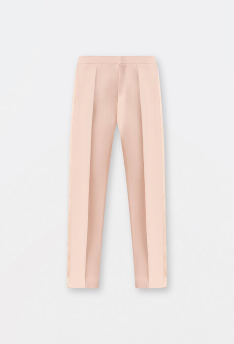Fabiana Filippi Wool and silk trousers, dusty pink CTD264F183I9040000