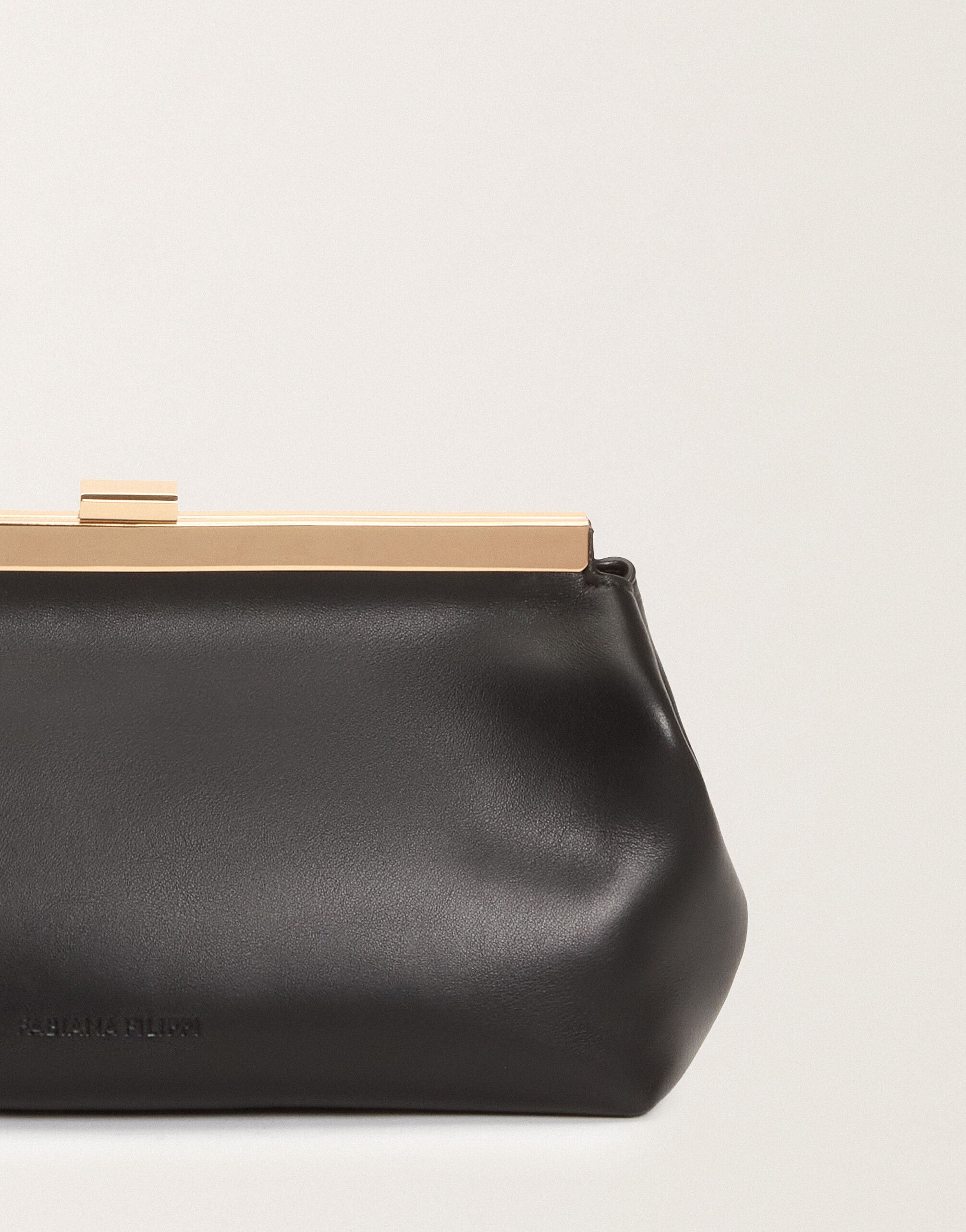 Fabiana Filippi Nappa leather clutch, black BLACK BGD265A849L2120000