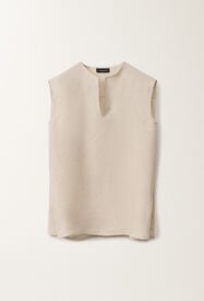 Fabiana Filippi Linen canvas top, greige GREIGE TPD275F595L3770000