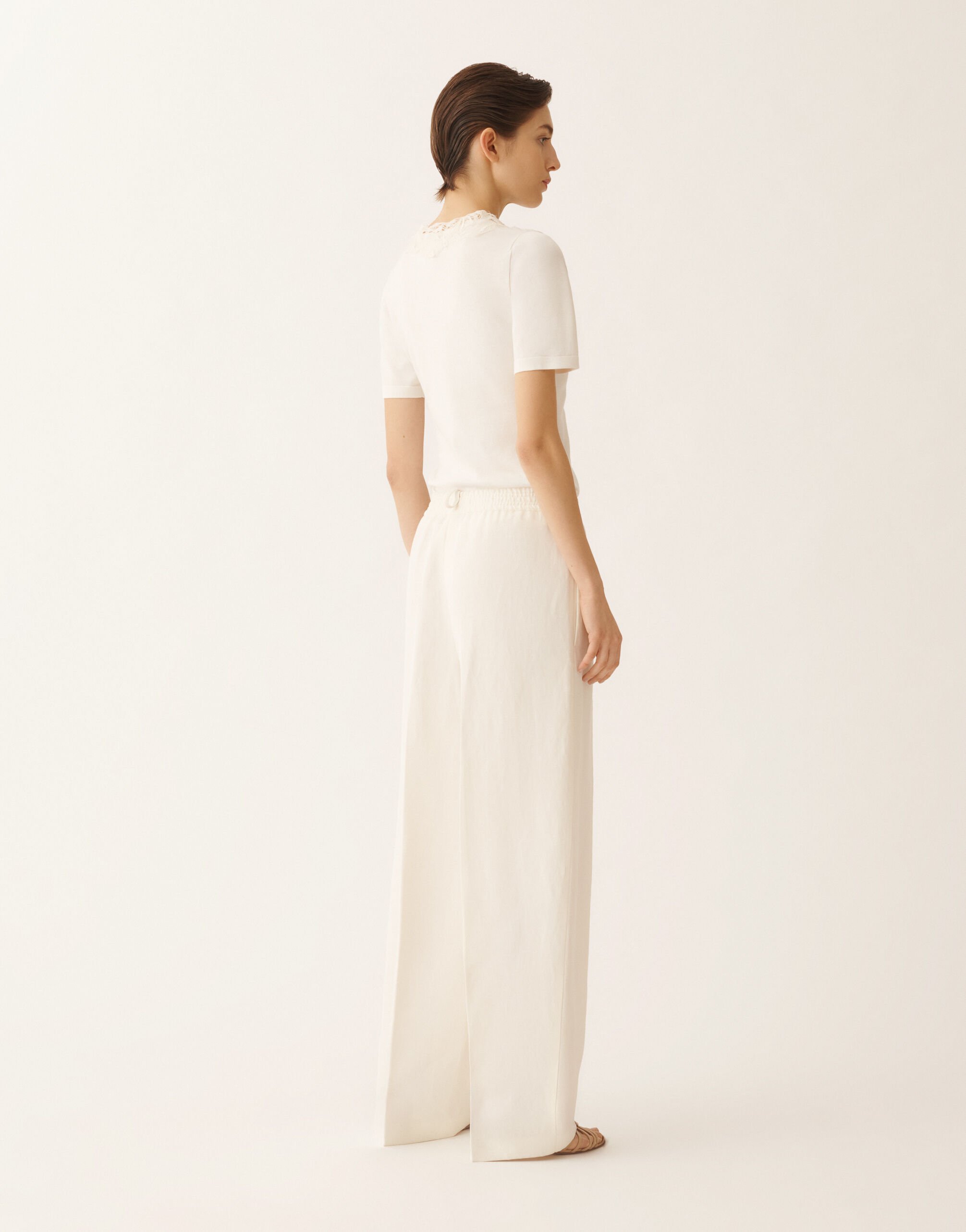 Fabiana Filippi Crepe de chine pants, butter BUTTER PAD276F336M1870000