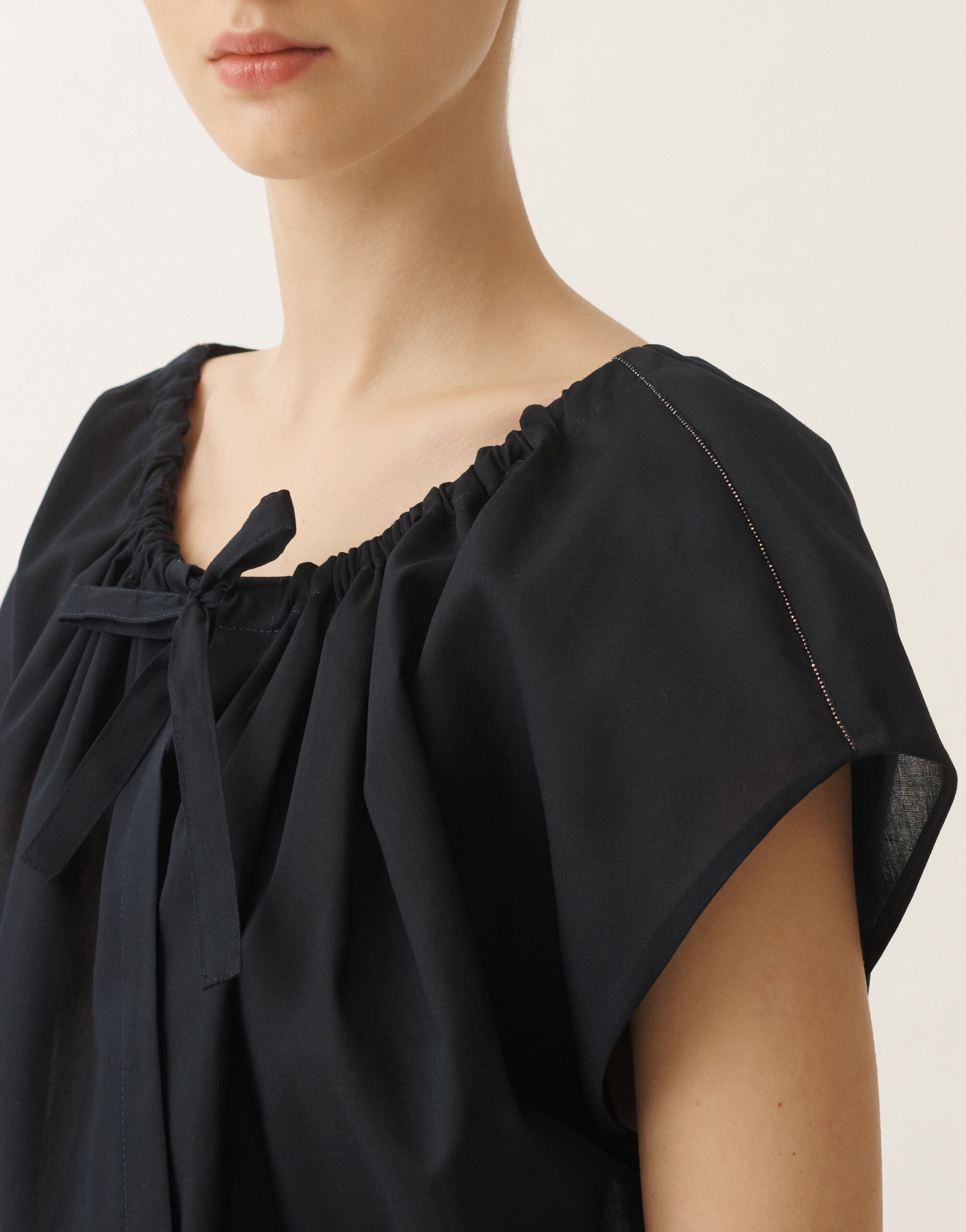 パーティードレス FABIANA FILIPPI ABD275F643L385_5146 Dresses Long dress Muslin dress, midnight blue for Women | Fabiana Filippi®