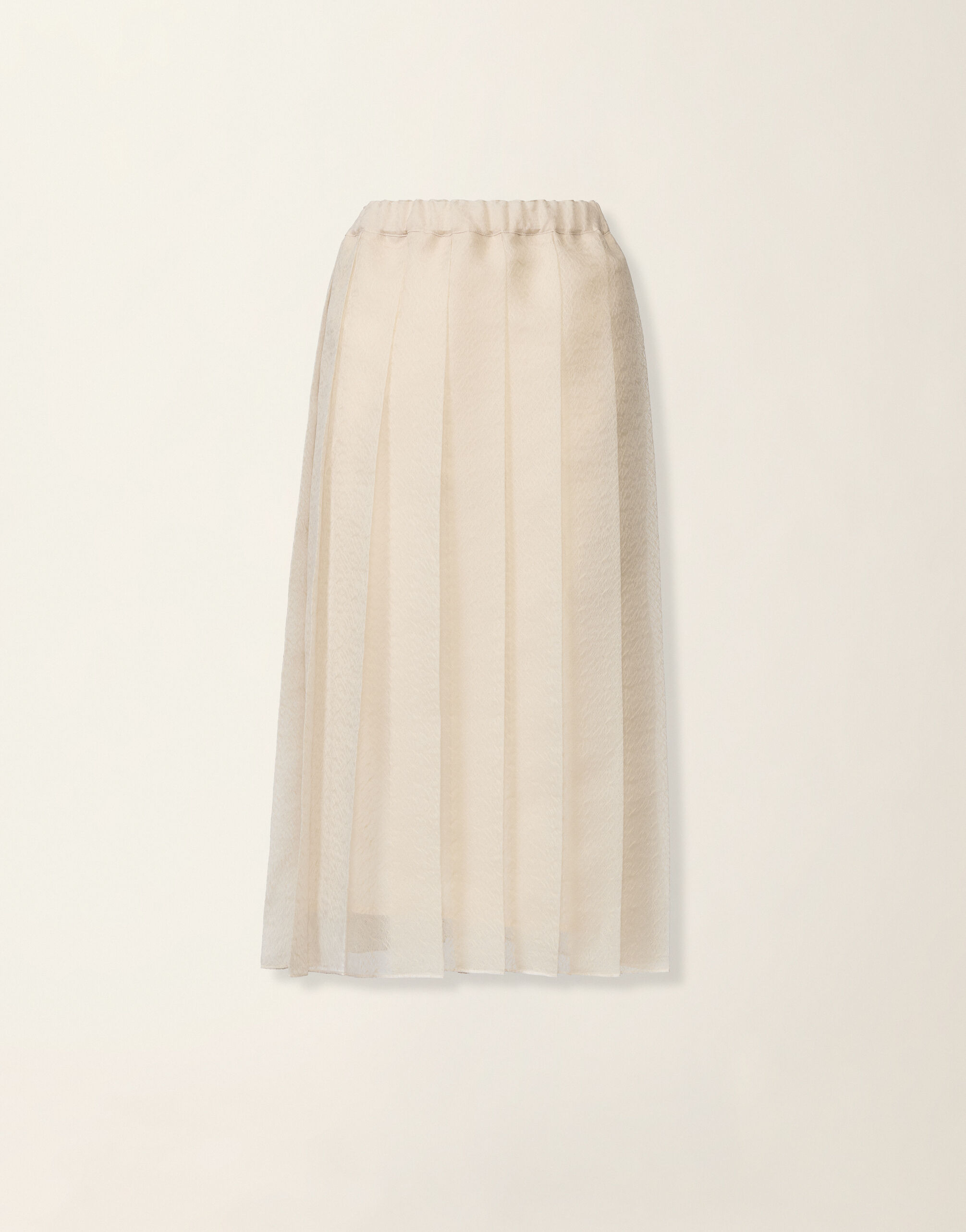 Fabiana Filippi Jupe midi en organza, beurre Beurre GND216F345M3120000