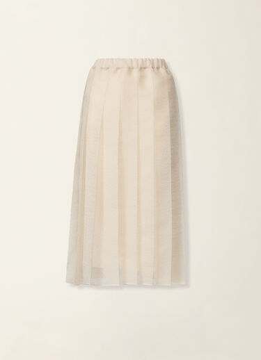 Fabiana Filippi Jupe midi en organza, beurre Beurre GND216F345M3120000
