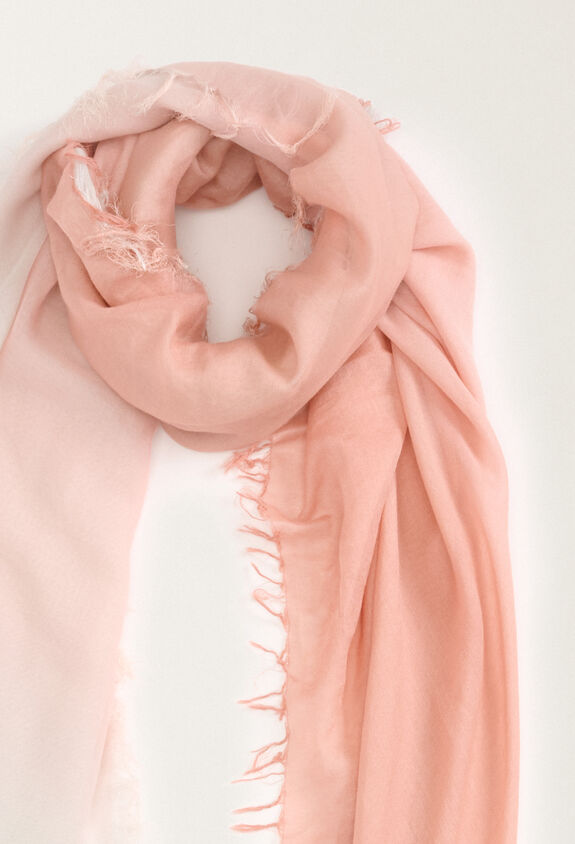 Fabiana Filippi Schal mit nuanciertem Print aus Baumwolle, blush, candy und eisblau ROSA SAD265A800L2030000