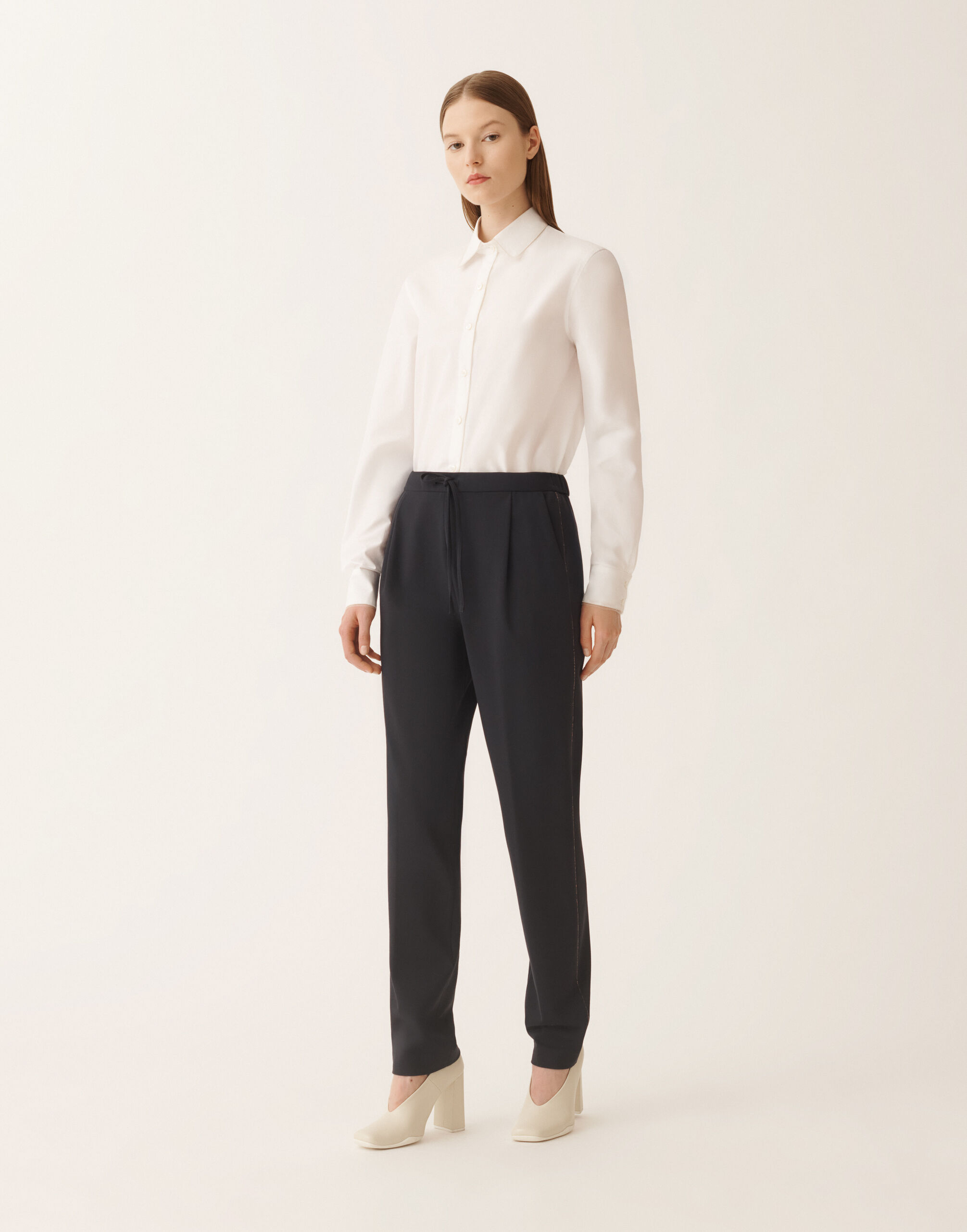 Fabiana Filippi Jersey trousers, midnight blue BLUE PAD215F366L5210000