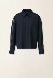 Fabiana Filippi Veste cropped en jersey point Milano, bleu nuit Bleu nuit GCD216F261M3100000