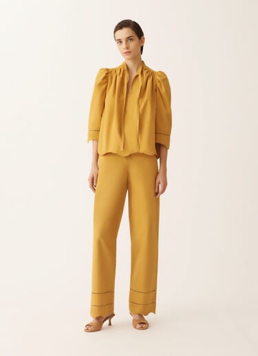 Top de popelina, mostaza Fabiana Filippi Top de popelina, mostaza MOSTAZA TPD276F740M1270000