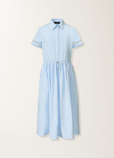 Fabiana Filippi Vestido polo de popelina azul cielo AZUL CIELO ABD276F642L5820000