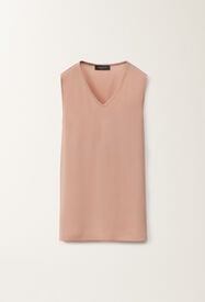 Fabiana Filippi Stretch sablé vest top, blush PINK TPD265F773L2350000