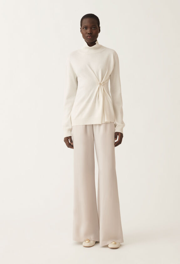 Fabiana Filippi Platinum sweater, raffia WHITE MAD215F058L5170000