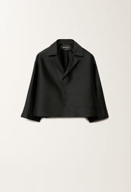 Fabiana Filippi Veste en coton et soie mikado, noir NOIR GCD265F232D7870000