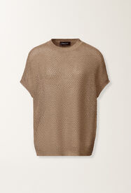 Fabiana Filippi Cappa in cotone organico con viscosa brillante, fango FANGO MAD276F495M1330000