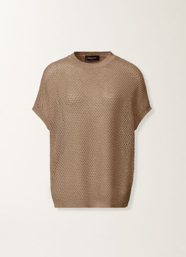 Fabiana Filippi Cappa in cotone organico con viscosa brillante, fango FANGO MAD276F495M1330000