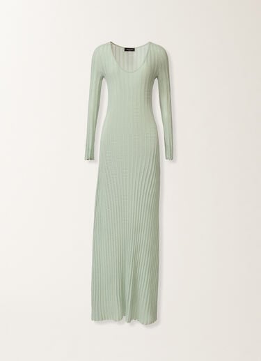 Fabiana Filippi Vestido largo de algodón orgánico, verde Ghirri Verde Ghirri ABD266F164D2900000