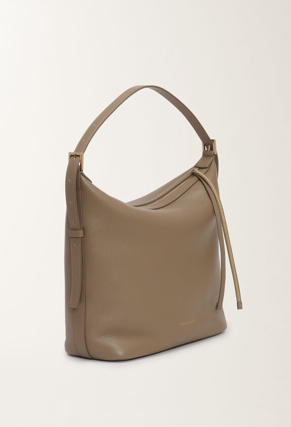 Fabiana Filippi Grained leather bag, clay CLAY BGD275A079L4270000
