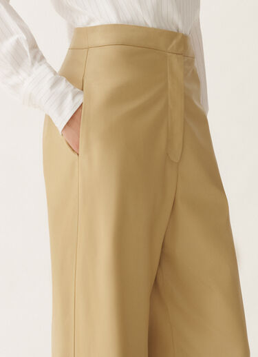 Fabiana Filippi Norcia lightweight nappa leather trousers, gold YELLOW PLD265F331D7510000