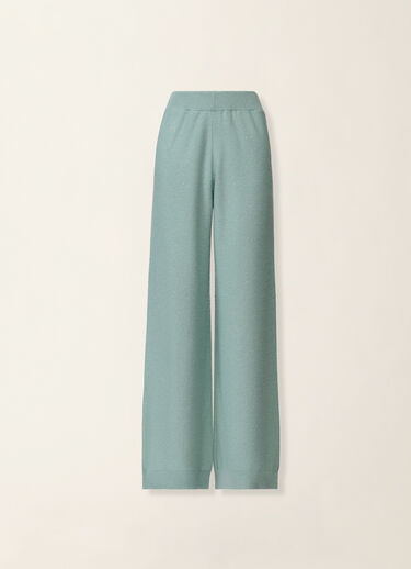 Fabiana Filippi Pantalon en laine et soie avec paillettes, vert Vert PAD216F391D2960000