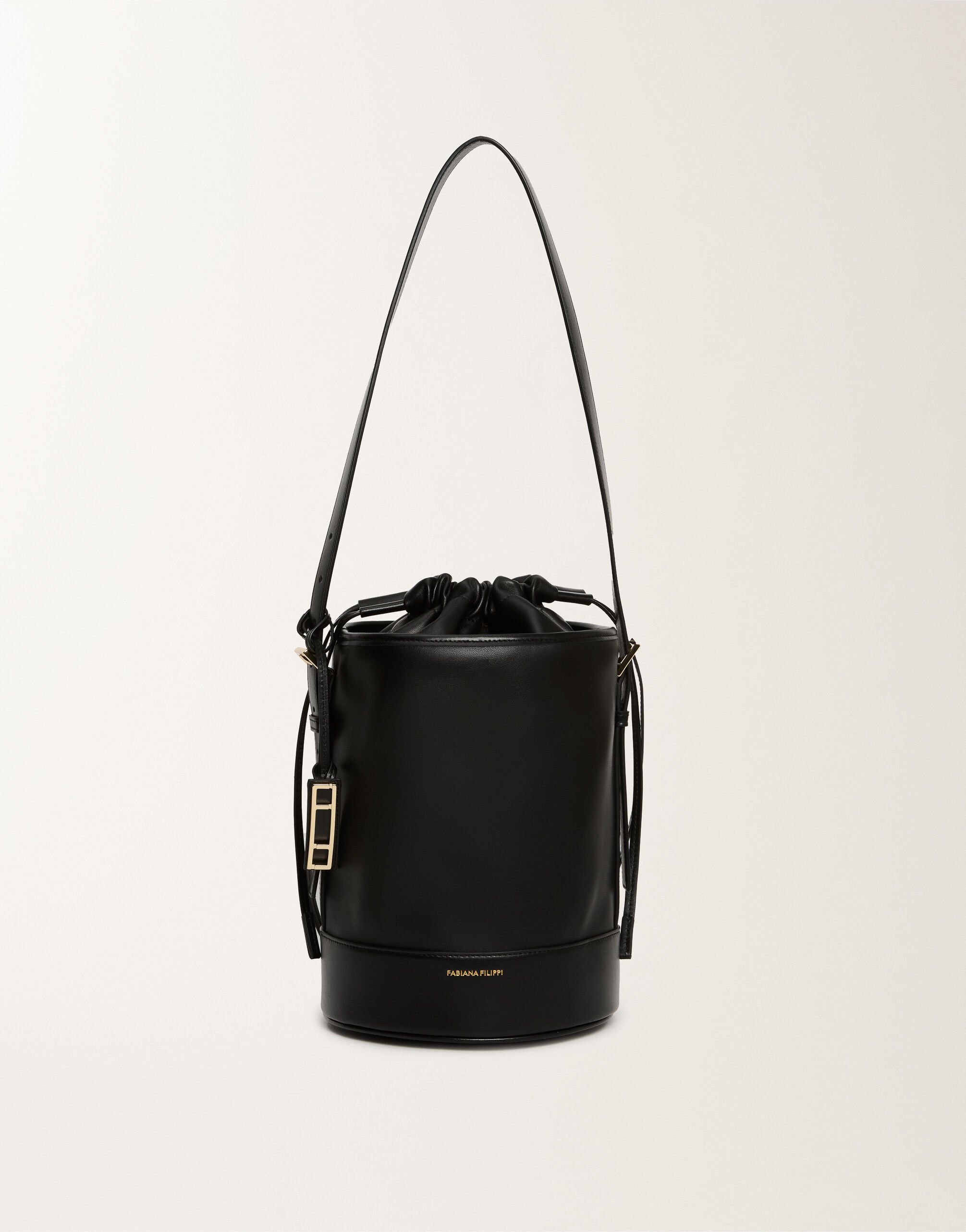 Fabiana Filippi Borsa secchiello in pelle di vitello, nero Nero BGD225A071L8730000