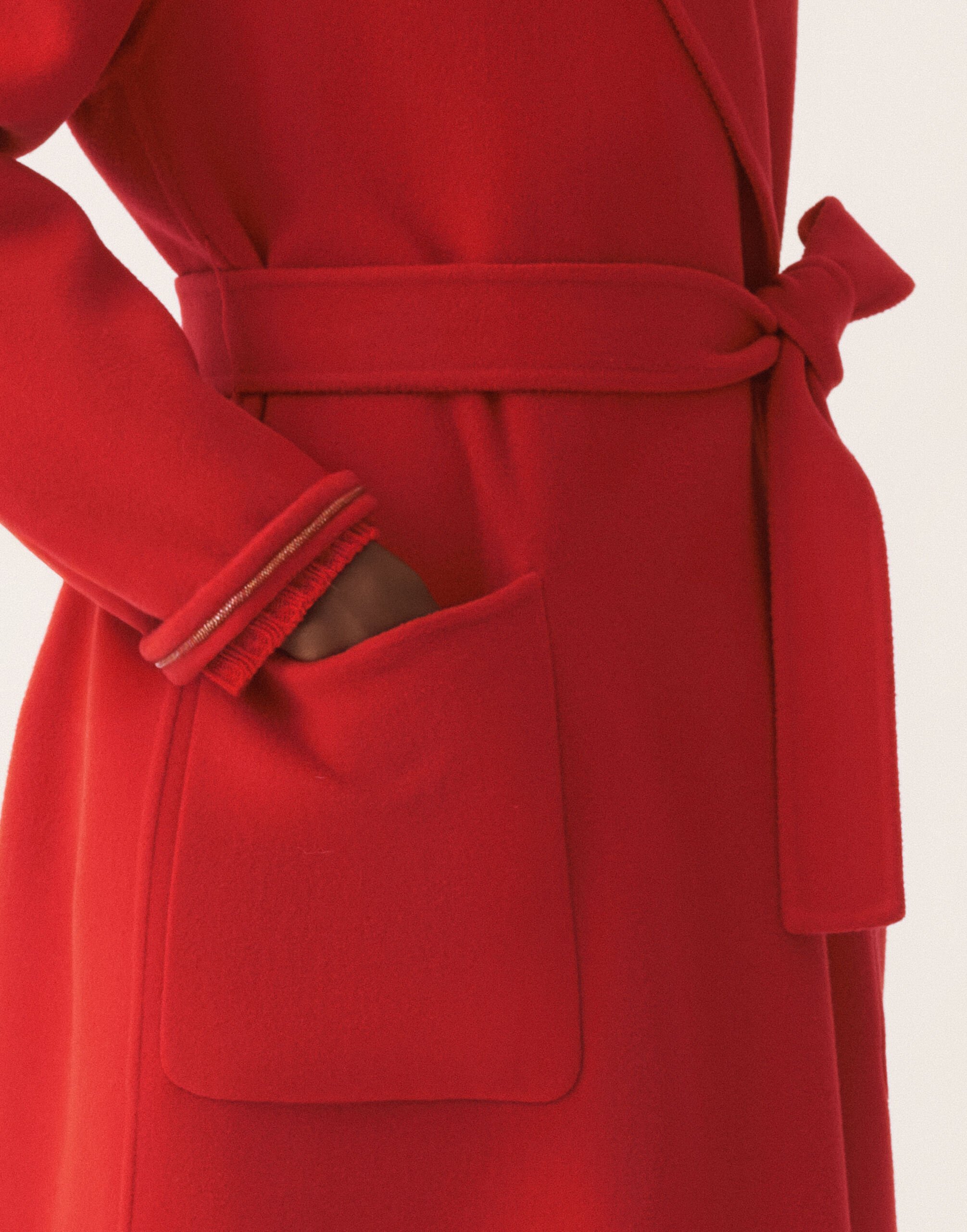 Fabiana Filippi Double-faced wool and cashmere coat, lacquer Red CTD225F680L6390000