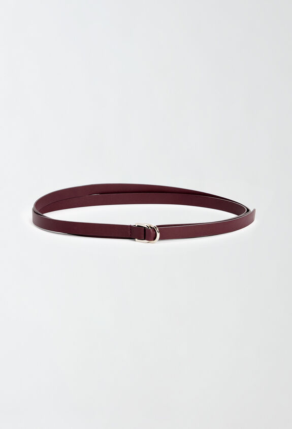 Fabiana Filippi Nappa leather belt, burgundy RED AAD214A778I4080000