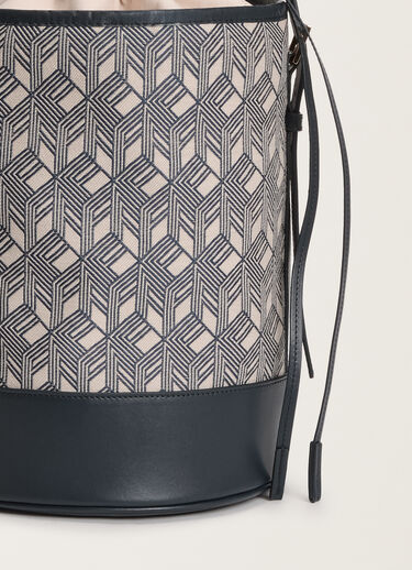 Fabiana Filippi Jacquard bucket bag, blue BLUE BGD275A071L4070000