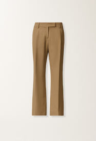 Fabiana Filippi Pantalone in fluido di lino e viscosa, fango FANGO PAD276F805M1500000