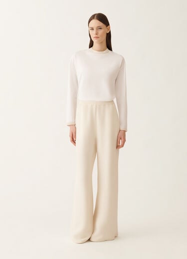 Fabiana Filippi Amelia Hose aus Cady, Butterfarbe Weiß PAD225F291D8700000