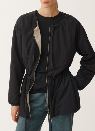 Fabiana Filippi Jacke aus Funktionsgewebe mit krauser Oberfläche, nachtblau BLAU CTD275F721L3400000