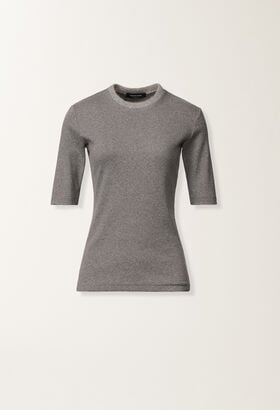 Fabiana Filippi T-shirt in jersey, roccia GRIGIO JED215F129L5810000