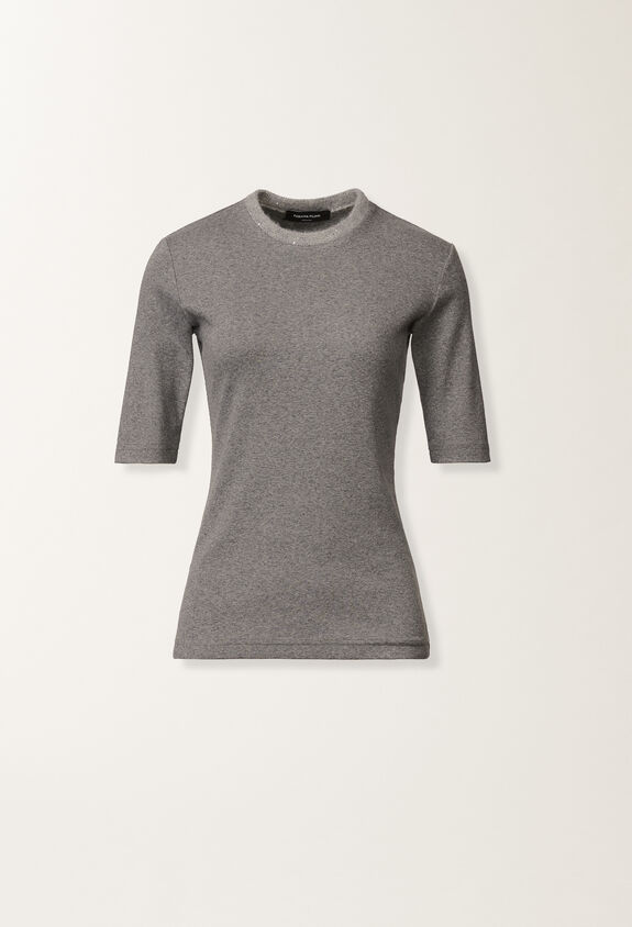 Fabiana Filippi Jersey T-shirt, rock grey GREY JED215F129L5810000