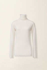 Fabiana Filippi Maglia dolcevita in cashmere e seta, rafia Rafia MAD216F103N9070000