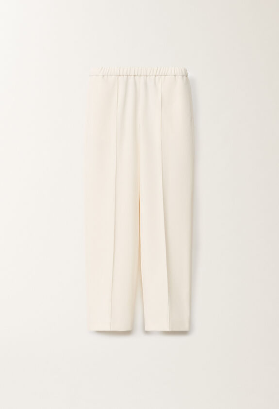 Fabiana Filippi Pantalon de jogging Gubbio en techno tailoring, beurre BLANC PAD265F322D8070000