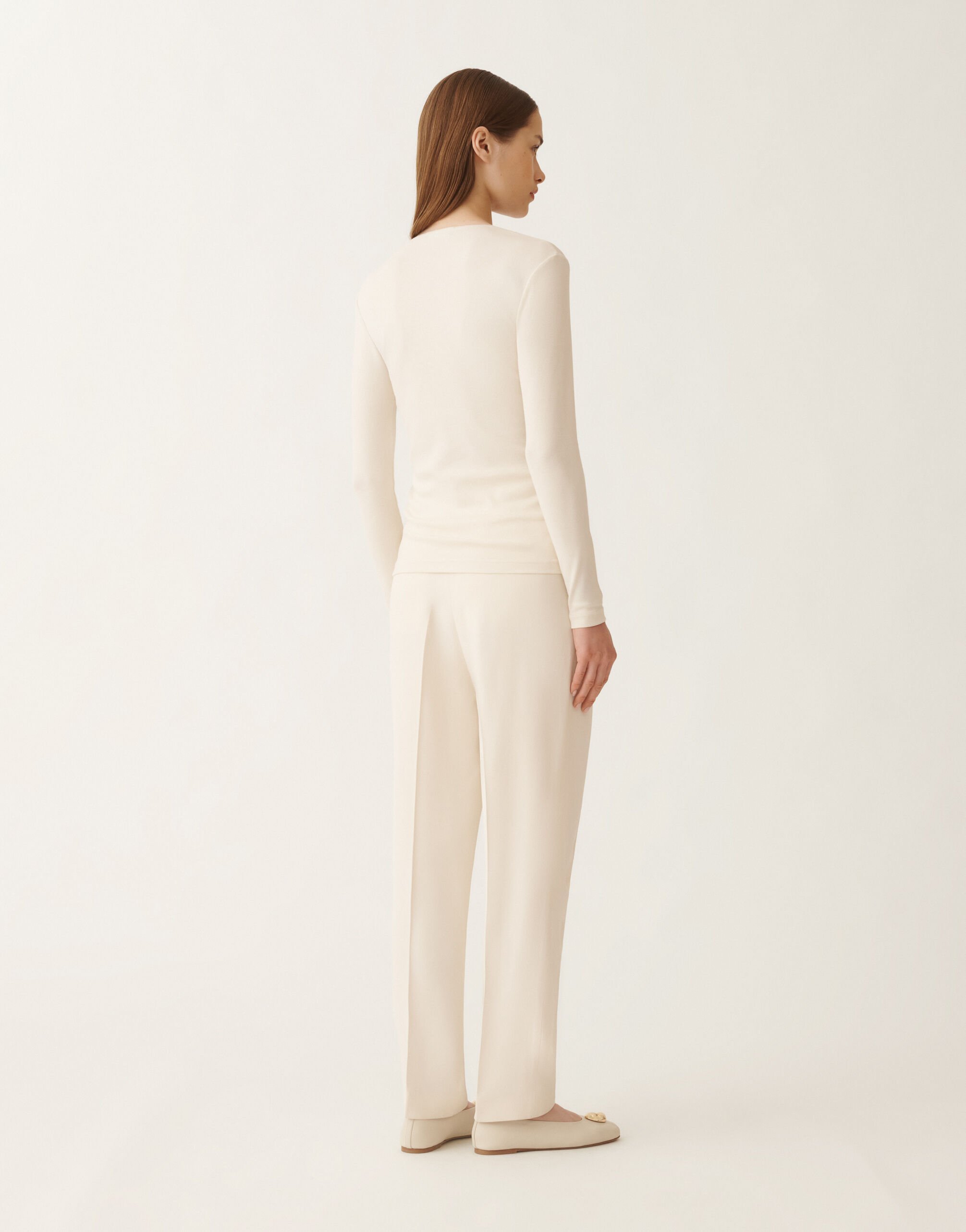 Fabiana Filippi T-shirt en jersey, beurre BLANC JED215F130L5770000