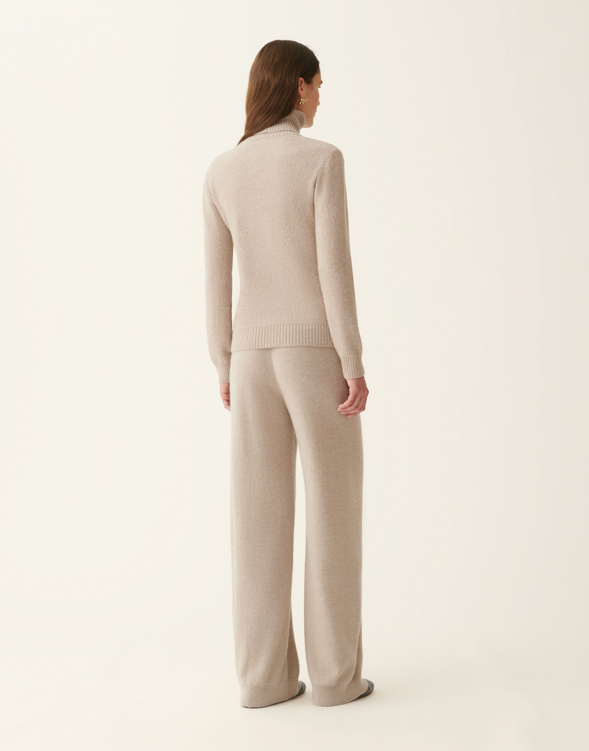 Rollkragenpullover aus Paillettengarn, Cachà Fabiana Filippi Rollkragenpullover aus Paillettengarn, Cachà Cachà MAD226F098D2960000