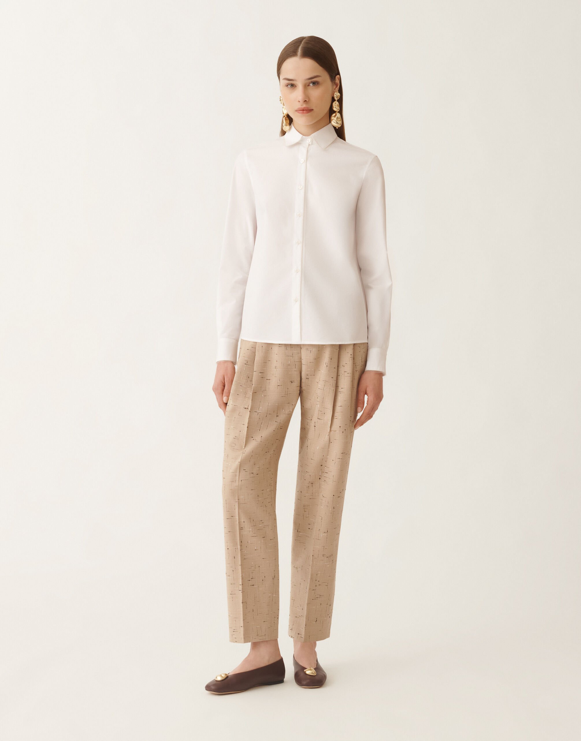 Fabiana Filippi Bluse aus Popeline, weiß Weiß CAD215F233L5820000