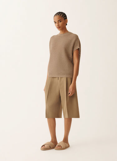 Fabiana Filippi Cappa in cotone organico con viscosa brillante, fango FANGO MAD276F495M1330000