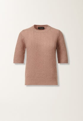 Fabiana Filippi Platinum mohair sweater, smoke pink PINK MAD215F074L5510000