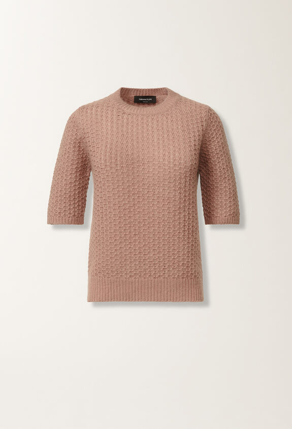 Fabiana Filippi Platinum mohair sweater, smoke pink PINK MAD215F074L5510000