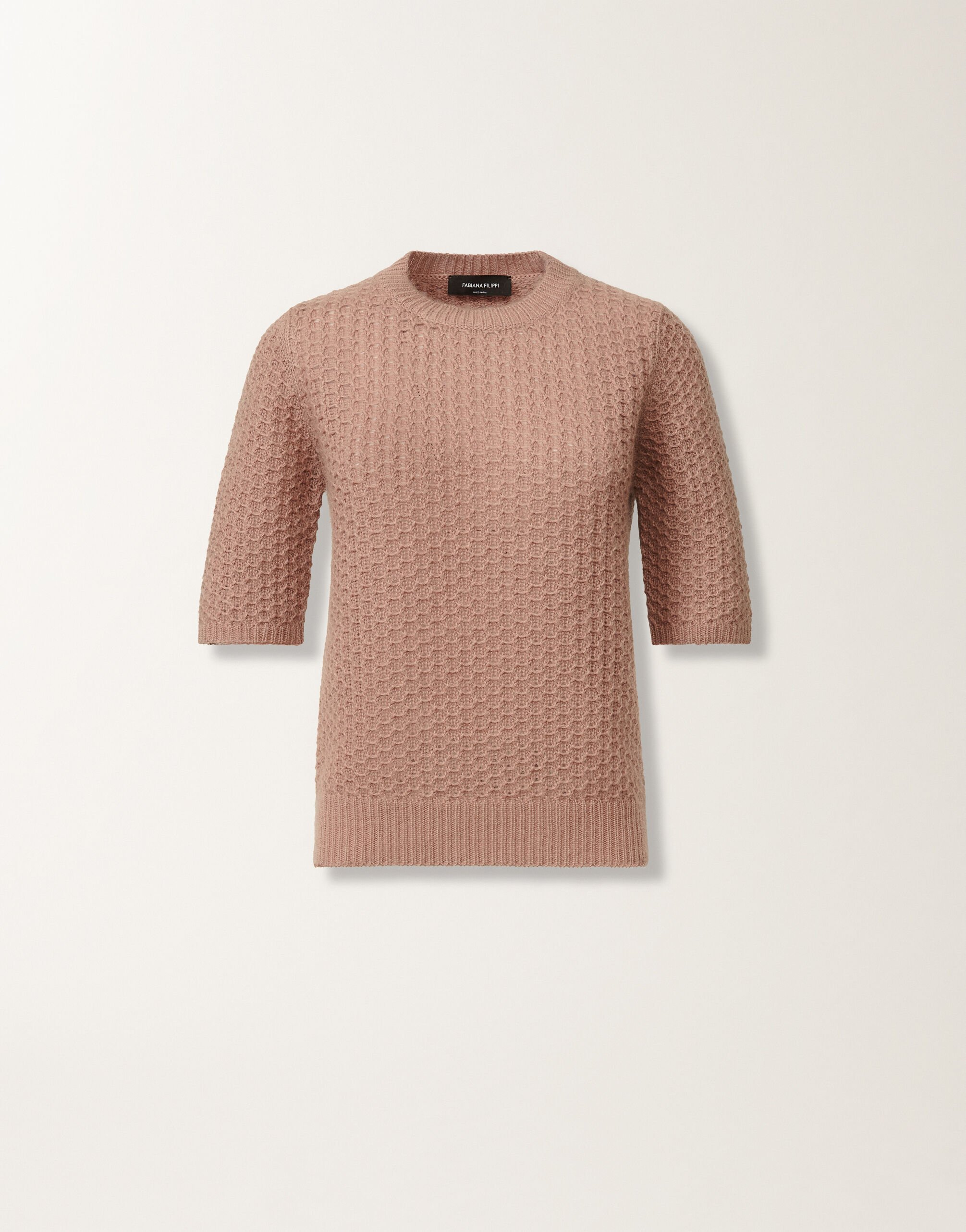 Fabiana Filippi Pullover aus Platinum-Mohair, rauchrosa Rosa MAD215F074L5510000