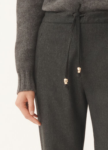 Fabiana Filippi Pantalones Spello de franela, pizarra Gris PAD225F366D1860000