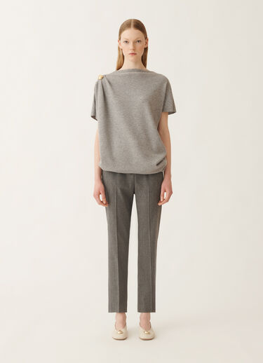 Fabiana Filippi Suéter en Platino, roca Gris MAD225F482N1280000