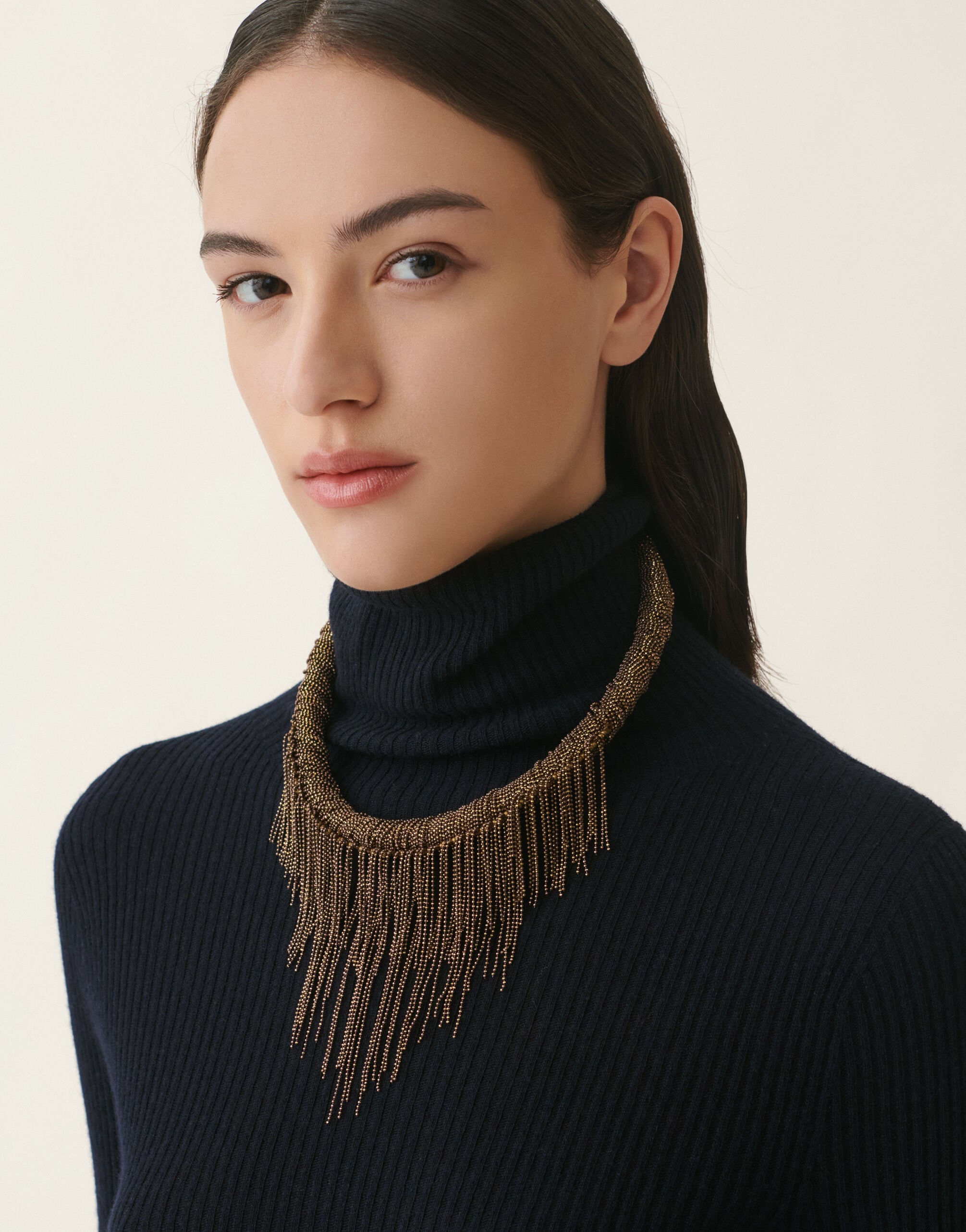 Collier ras-de-cou en filo diamante, marron Fabiana Filippi Collier ras-de-cou en filo diamante, marron Marron BXD216A867M5250000