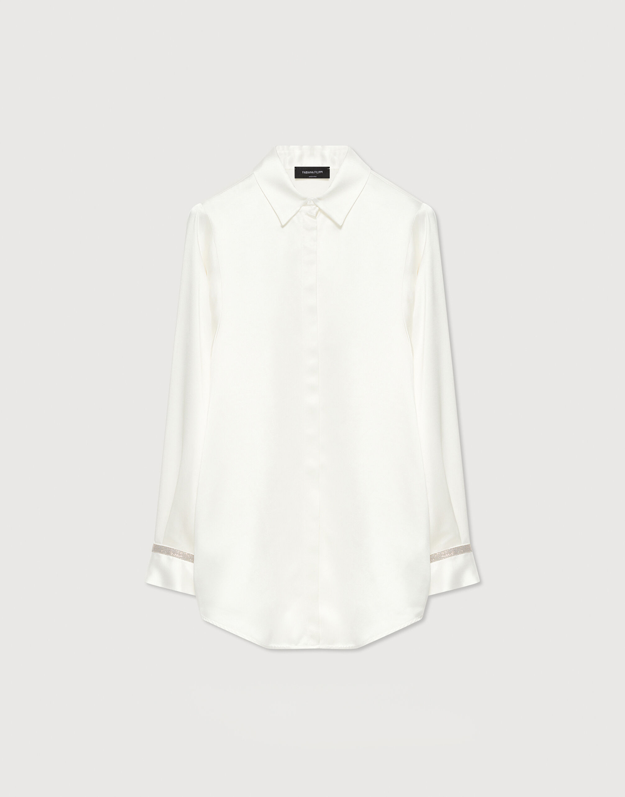 Camisa de raso rafia para Mujer Fabiana Filippi