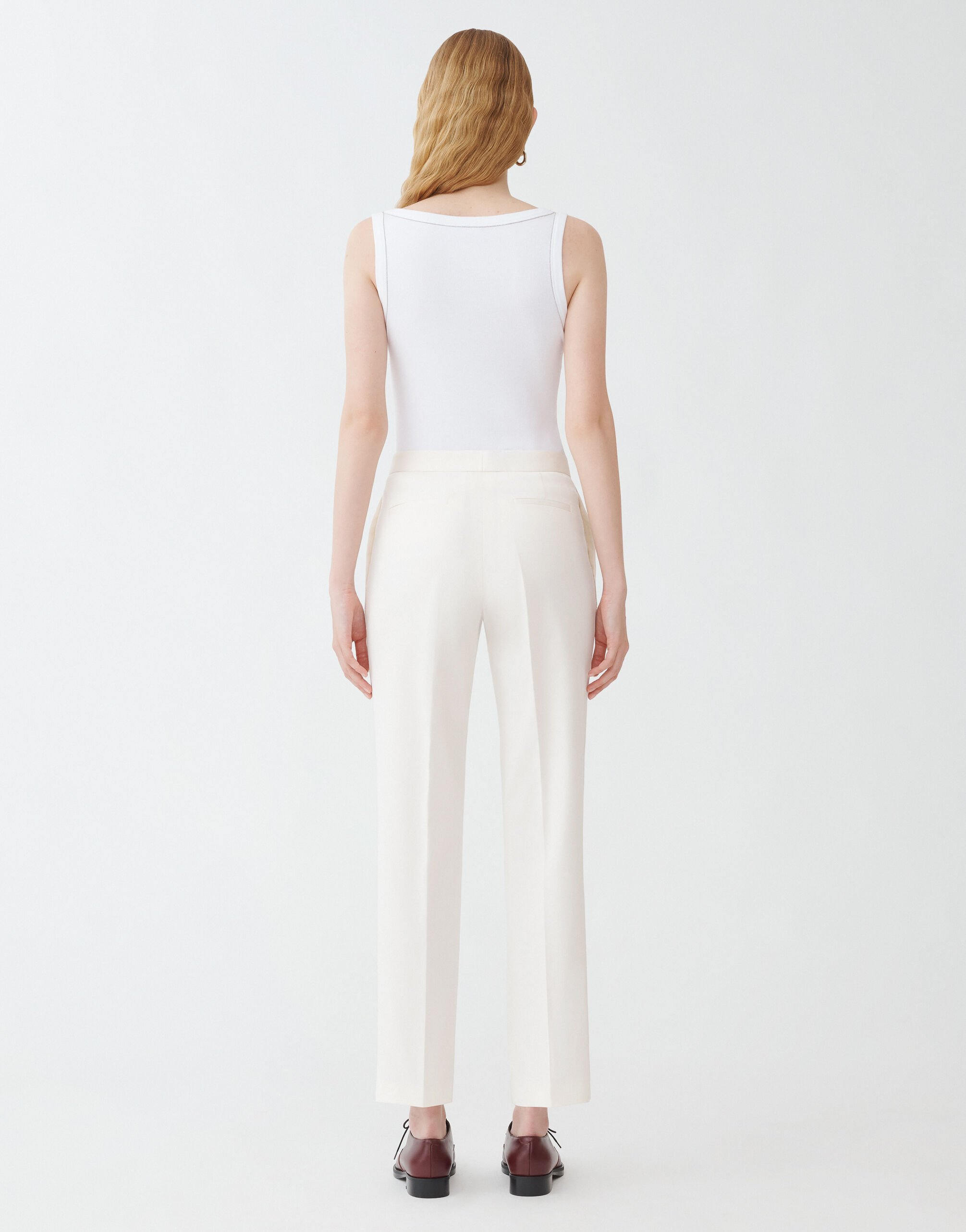 Fabiana Filippi Hose aus Gabardine, Weiß WEISS PAD274F260H463M466