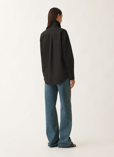 Fabiana Filippi ポプリン ボーイフレンドシャツ（ブラック） ブラック CAD265F329D6500000