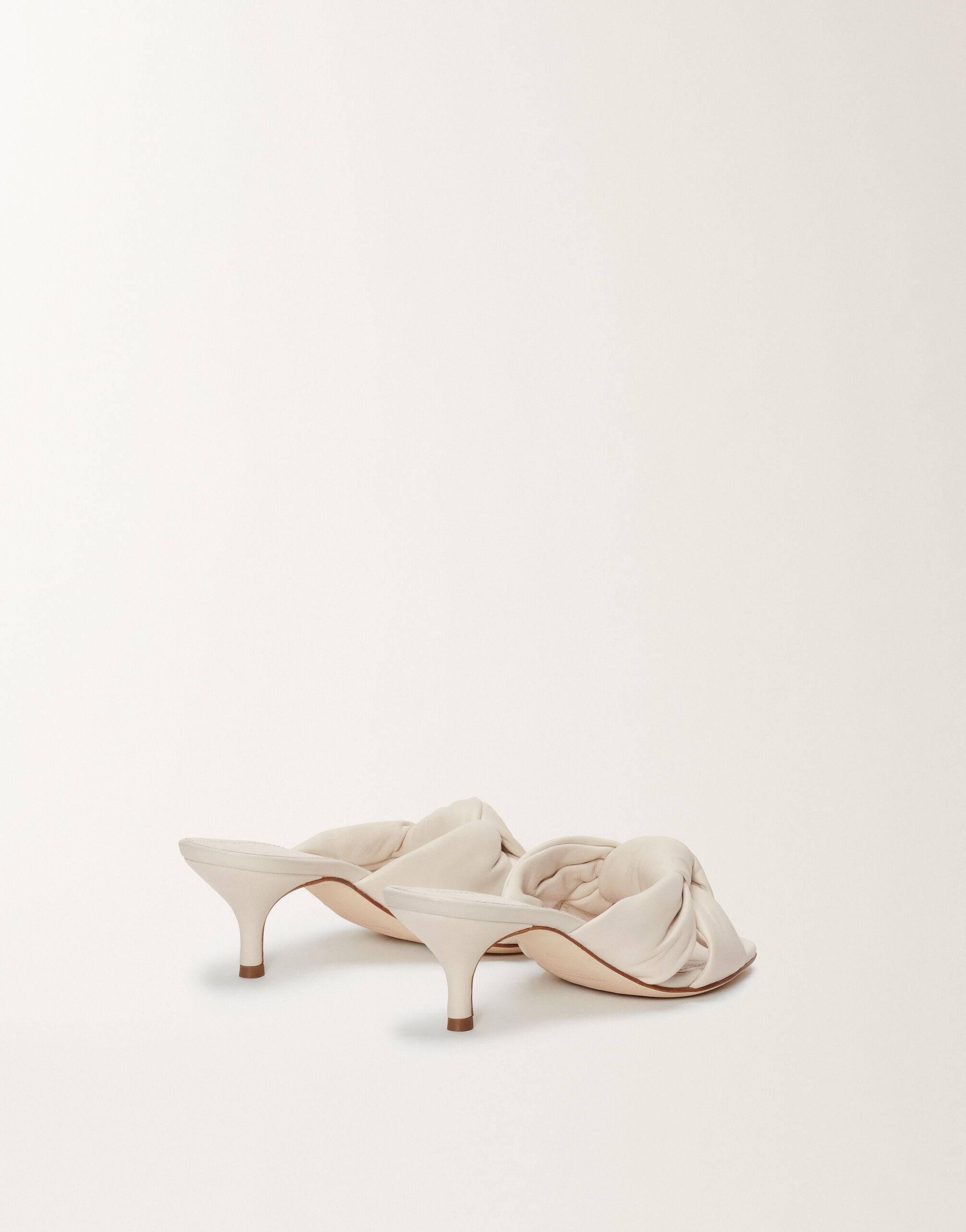 Fabiana Filippi NAPPA MULES WITH KNOT DETAIL BUTTER ASD274A926H1400000